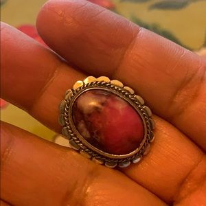 Fushia stone ring